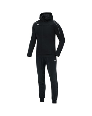 Trainingsanzug Polyester Classico mit Kapuze / Shiny-Polyester-Tricot