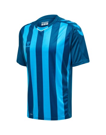 hmlCORE XK STRIPED JERSEY S/S / Interlock-Stoff